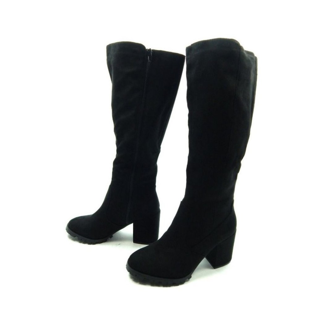 NEW BAR III Gypsee Boots Black Microfiber 7.5 NIB